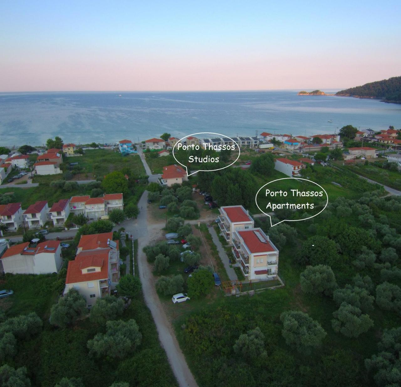 Porto Thassos Apartments & Studios สกาลา โปเตมิอัส ภายนอก รูปภาพ