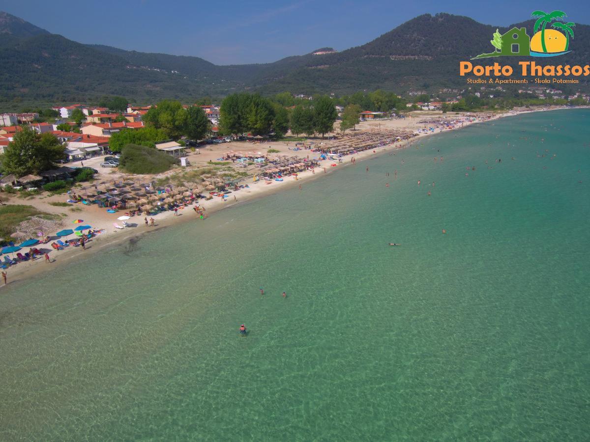 Porto Thassos Apartments & Studios สกาลา โปเตมิอัส ภายนอก รูปภาพ